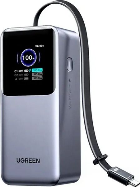 Ugreen PB726 20000 mAh USB + USB-C 165W szary. Szare powerbanki . Za 299.00 zł.