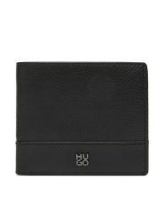 HUGO Portfel 50548315 Czarny. Czarne portfele męskie Hugo, bez wzorów, ze skóry. Za 449.99 zł.