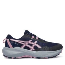 Buty do biegania Asics. Niebieskie obuwie sportowe damskie Asics, bez wzorów, bez zapięcia, do biegania. Za 329.99 zł.