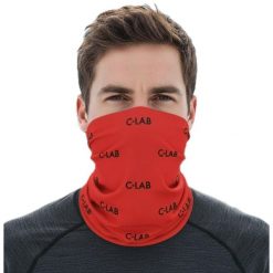 Lekki Komin Unisex Czerwony. Czerwone szaliki męskie C-LAB, bez wzorów. Za 104.50 zł.