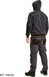 CERVA KNOXFIELD HOODIE - męska bluza z kapturem bawełna/poliester, wewnątrz nieszczotkowana tkanina frotte - antracyt L. Bluzy sportowe męskie CERVA, l, bez wzorów, z bawełny, z kapturem. Za 158.39 zł.