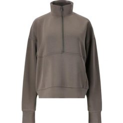 Kobieca bluza półzipowana Athlecia Jillnana. Szare bluzy damskie Athlecia, m, bez wzorów, z materiału, casualowe, bez ramiączek, bez kaptura. Za 193.50 zł.