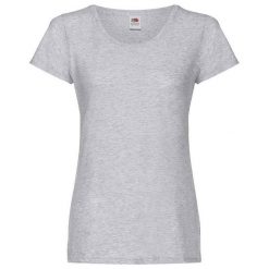 Koszulka Damska Oryginalna Wrzosowa. Szare bluzki damskie fruit of the loom, xl, bez wzorów, sportowe, bez kołnierzyka, bez ramiączek. Za 37.99 zł.