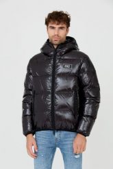 DSQUARED2 Czarna męska puchowa kurtka Puff Kaban, Rozmiar 56. Czarne kurtki męskie Dsquared2, m, bez wzorów, z puchu, bez kaptura. W wyprzedaży za 2,599.99 zł.
