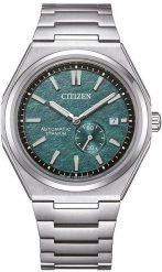 Zegarek Citizen Citizen Super Titanium NJ0180-80X Zegarek męski zielona tarcza 45 mm. Zielone zegarki męskie CITIZEN, bez wzorów. Za 1,905.99 zł.