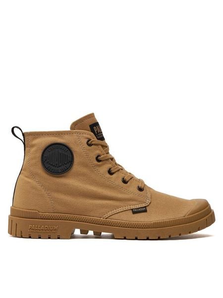 Palladium Trapery Pampa Sp20 Hi Cvs 76838-227-M Beżowy. Brązowe buty zimowe męskie Palladium, bez wzorów, z materiału, bez obcasa, bez zapięcia. Za 229.99 zł.
