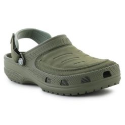Klapki Crocs Yukon Vista Ii LiteRide Clog 207689-309 zielone. Zielone klapki męskie bez wzorów, bez zapięcia. Za 435.61 zł.