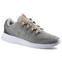 Szare Sneakersy Kangaroos Damskie Wygodne Obuwie. Szare obuwie sportowe damskie KangaRoos, na wiosnę, bez wzorów, z materiału, bez zapięcia, na fitness i siłownię. Za 139.00 zł.
