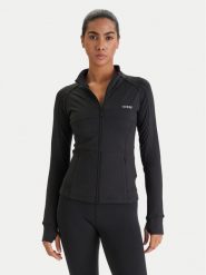 Guess Bluza V6RP15 KD952 Czarny Slim Fit. Czarne bluzy damskie Guess, s, z aplikacjami, z syntetyku, bez ramiączek, bez kaptura. Za 349.99 zł.