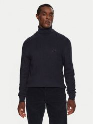 Tommy Hilfiger Golf MW0MW36526 Granatowy Regular Fit. Niebieskie swetry męskie Tommy Hilfiger, m, bez wzorów, z bawełny, bez kołnierzyka, bez ramiączek. Za 379.99 zł.