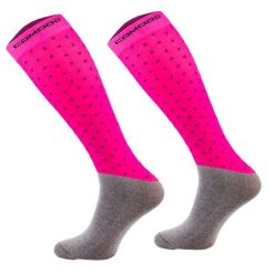 Skarpety Jeździeckie Comodo Dots Pink. Różowe skarpety męskie COMODO, bez wzorów, z bawełny. Za 19.99 zł.