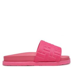 Klapki Gant. Czerwone klapki damskie GANT, bez wzorów, bez obcasa, bez zapięcia. Za 179.99 zł.