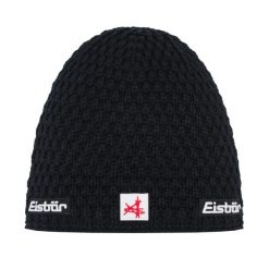 Czapka Eisbar Trail OS MÜ SA. Czarne czapki damskie Eisbar, na zimę, bez wzorów, z materiału, sportowe. Za 205.51 zł.