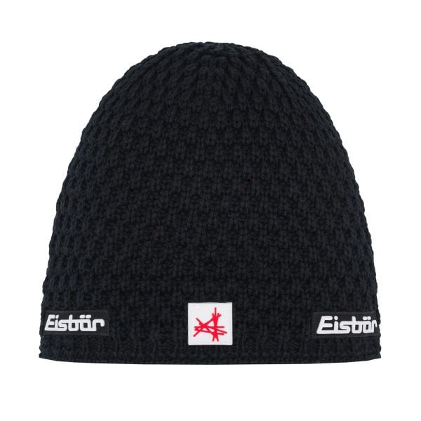 Czapka Eisbar Trail OS MÜ SA. Czarne czapki damskie Eisbar, na zimę, bez wzorów, z materiału, sportowe. Za 205.51 zł.