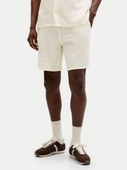 Jack & Jones Szorty materiałowe Jaiden 12274758 Biały Relaxed Fit. Białe szorty męskie Jack & Jones, bez wzorów, z bawełny. Za 119.99 zł.