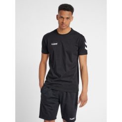 Koszulka sportowa z krótkim rękawem męska Hummel hmlGO cotton. Białe koszulki sportowe męskie Hummel, m, bez wzorów, bez ramiączek, do piłki nożnej. Za 67.00 zł.
