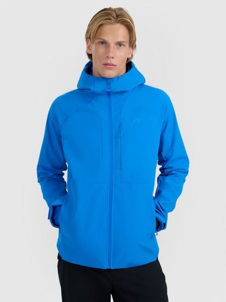4F Kurtka softshell wiatroodporna membrana 10000 męska - niebieska XL. Niebieskie kurtki męskie 4F, m, bez wzorów, z materiału, bez kaptura. Za 399.99 zł.
