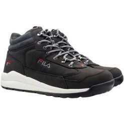 Trampki Męskie Skóra Średnia Wysokość Alpha. Czarne trampki męskie Fila, bez wzorów, z gumy, klasyczne, bez zapięcia. Za 568.99 zł.