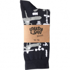 Lousy Livin - Skarpety. Niebieskie skarpety męskie Lousy Livin, bez wzorów, z bawełny. W wyprzedaży za 29.90 zł.