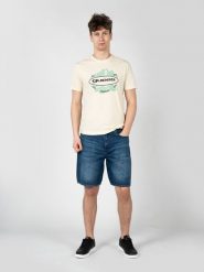 Guess T-Shirt "LA Logo" | M3GI61K9RM1 | Mężczyzna | Żółty. Żółte t-shirty męskie Guess, m, z aplikacjami, z bawełny, bez kołnierzyka, bez ramiączek. W wyprzedaży za 89.00 zł.