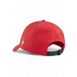 Czapka z daszkiem dla kibica portugalskiej piłki nożnej PUMA Sport Red White. Białe czapki damskie Puma, bez wzorów, sportowe. Za 109.00 zł.