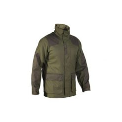 Kurtka myśliwska 500 WTP. Brązowe kurtki męskie SOLOGNAC, xl, bez wzorów, z materiału, bez kaptura. Za 169.99 zł.