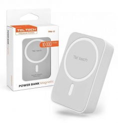 Powerbank Teltech Teltech power bank MagSafe bateria awaryjna 3A 15W biały 10000 mAh TPM-10. Białe powerbanki Teltech. Za 46.90 zł.
