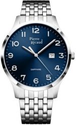 Zegarek męski Pierre Ricaud P60056.5125Q srebrny. Szare zegarki męskie Pierre Ricaud, bez wzorów, srebrne. Za 420.00 zł.