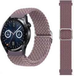Pleciony pasek do zegarka / smartwatch 20mm, CAPPUCCINO. Zegarki smartwatch Best Accessories, bez wzorów. Za 15.41 zł.