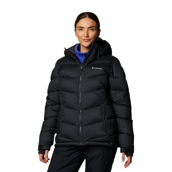 Kurtka narciarska damska Columbia Abbott Peak II Ins. Czarne kurtki sportowe damskie Columbia, na zimę, s, bez wzorów, bez ramiączek, bez kaptura, narciarskie. Za 749.99 zł.