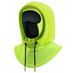 Dwuwarstwowa czapka rowerowa unisex, wiatroszczelna i ciepła. Żółte czapki damskie ROCKBROS, na zimę, bez wzorów, z elastanu, sportowe. Za 115.60 zł.