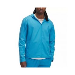 Kurtka wodoodporna Under Armour Launch. Niebieskie kurtki męskie Under Armour, bez wzorów, sportowe, bez kaptura. Za 317.35 zł.