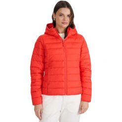 Kurtka damska pikowana 4F F580 czerwona 4FWAW25TDJAF580 62S. Czerwone kurtki sportowe damskie 4F, s, bez wzorów, bez ramiączek, bez kaptura. Za 249.00 zł.