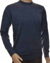 Selantino Sweter męski granatowy gładki wełniany XL. Niebieskie swetry męskie Selantino, m, bez wzorów, z wełny, bez kołnierzyka, bez ramiączek. Za 99.99 zł.
