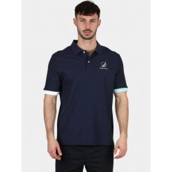 Koszulka polo męska Nautica Pascal. Brązowe koszulki sportowe męskie Nautica, m, bez wzorów, bez ramiączek, żeglarskie. Za 399.00 zł.