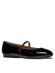 Geox Baleriny D New Palmaria D664JA 66 C9999 Czarny. Czarne balerinki damskie Geox, bez wzorów, z lakierowanej skóry, bez obcasa, bez zapięcia. Za 449.99 zł.