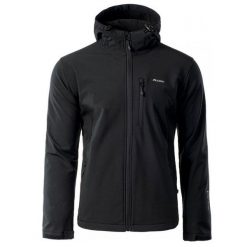 Kurtka męska Softshell Elbrus Iver - czarna, Rozmiar XL. Czarne kurtki męskie ELBRUS, m, bez wzorów, z dzianiny, bez kaptura, wspinaczkowe. Za 169.99 zł.