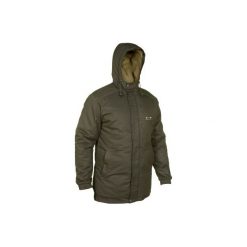 PARKA myśliwska 100. Brązowe parki męskie SOLOGNAC, xl, bez wzorów, z bawełny, bez kołnierzyka, bez kaptura. Za 149.99 zł.