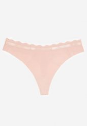 Różowe Prążkowane Majtki Stringi z Bawełny Tesivia. Czerwone majtki damskie Renee, z bawełny. Za 4.99 zł.
