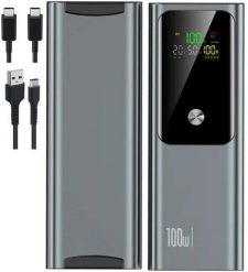 POWERBANK 100W 20000mAh AMPER i WOLTOMIERZ 2x KABEL SUPER SZYBKIE ŁADOWANIE. Powerbanki Baseus. Za 331.33 zł.