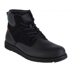 Levis Buty Levi's Jax Plus M 232198-1700-559 czarne. Czarne botki męskie na zimę, bez wzorów, z gumy, bez obcasa, bez zapięcia. Za 662.93 zł.