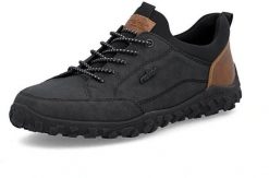 Rieker Shoes Czarne 42 (08150-00). Czarne buty sportowe męskie Rieker, bez wzorów, bez zapięcia. Za 324.42 zł.