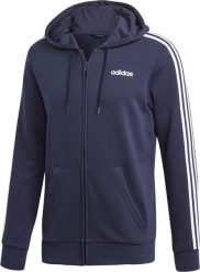 Adidas Bluza męska Essentials 3 Stripes Fullzip French Terry granatowa r. S (DU0471). Bluzy męskie Adidas, m, bez wzorów, bez ramiączek, bez kaptura. Za 213.51 zł.