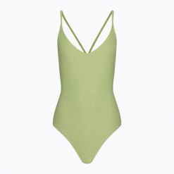Strój kąpielowy jednoczęściowy damski Billabong Tanlines Sage. Zielone stroje kąpielowe damskie Billabong, l, bez wzorów, z elastanu. Za 189.99 zł.