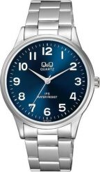 Zegarek Q&Q C214-215 Klasyczny męski srebrny. Szare zegarki męskie Q&Q, bez wzorów, srebrne. Za 139.00 zł.