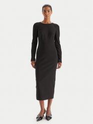 PINKO Sukienka koktajlowa 105670 A2QV Z99 Czarny Regular Fit. Czarne sukienki damskie Pinko, bez wzorów, z syntetyku, wizytowe, bez kołnierzyka, bez ramiączek. Za 1,379.00 zł.