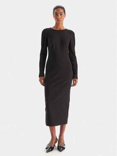 PINKO Sukienka koktajlowa 105670 A2QV Z99 Czarny Regular Fit. Czarne sukienki damskie Pinko, bez wzorów, z syntetyku, wizytowe, bez kołnierzyka, bez ramiączek. Za 1,375.00 zł.