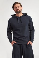 Sweter męski z kapturem ARMANI EXCHANGE. Swetry męskie Armani Exchange, l, bez wzorów, bez kołnierzyka, bez ramiączek. W wyprzedaży za 531.30 zł.