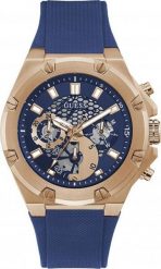 Zegarek Guess Zegarek męski Guess GW0334G3 niebieski. Niebieskie zegarki męskie Guess, z aplikacjami. Za 819.00 zł.