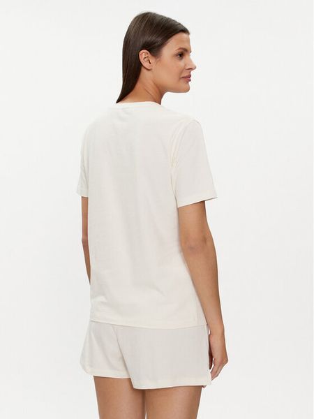 Boss T-Shirt 50510322 Écru Regular Fit. T-shirty damskie Boss, xl, bez wzorów, z bawełny, bez kołnierzyka, bez ramiączek. Za 129.99 zł.